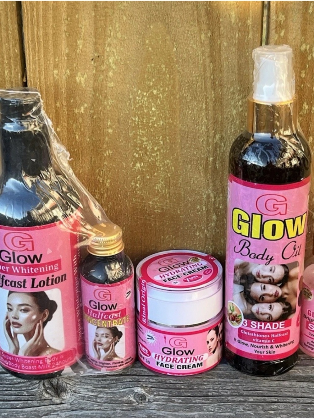 G Glow body lotion , Hydrating Face Cream & Body oil set - 3 in 1 set